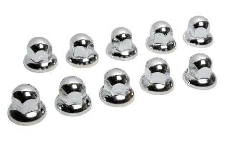 Stainless Steel Nut Covers 32mm 10 Pack