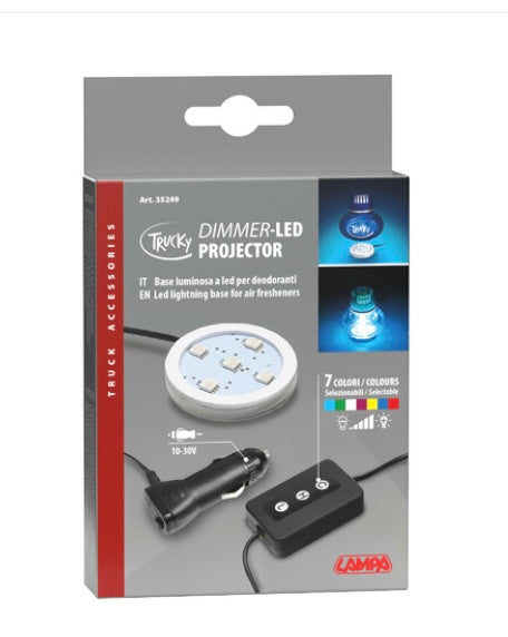Trucky Led, lighting base 12/24V - 7 colours with dimmer
