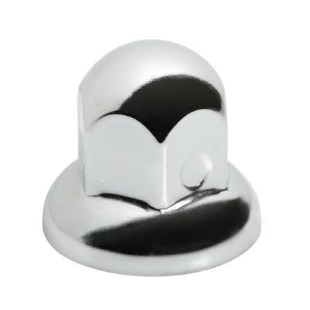 Dome, stainless steel nut covers, round head, 40 pcs set - 32 mm - Chrome